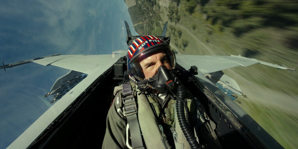 Tom Cruise plays Capt. Pete "Maverick" Mitchell in Top Gun: Maverick from Paramount Pictures, Skydance and Jerry Bruckheimer Films.