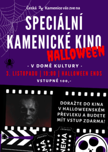 Plakát kino Kamenice 11/2022