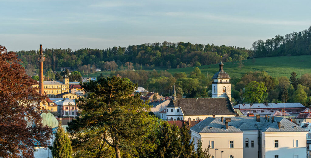 Pohled na Českou Kamenici