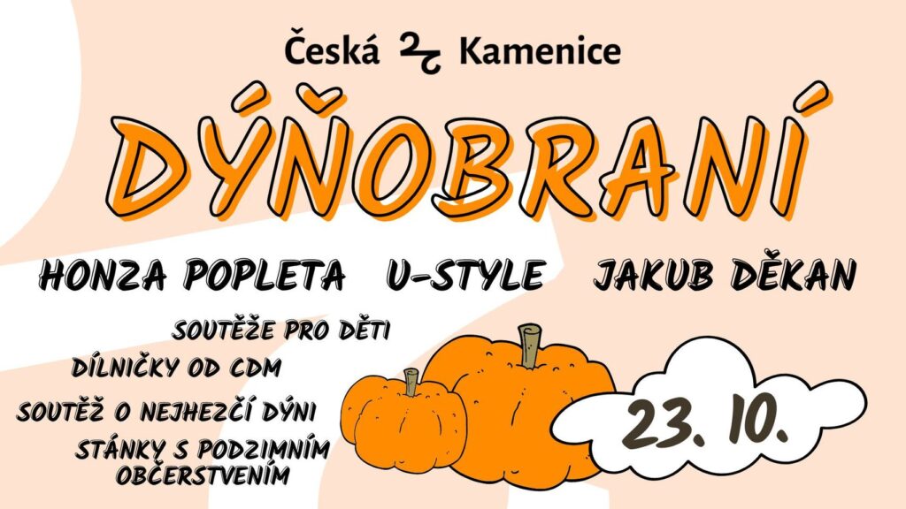 Českokameniké dýňobraní - plakát