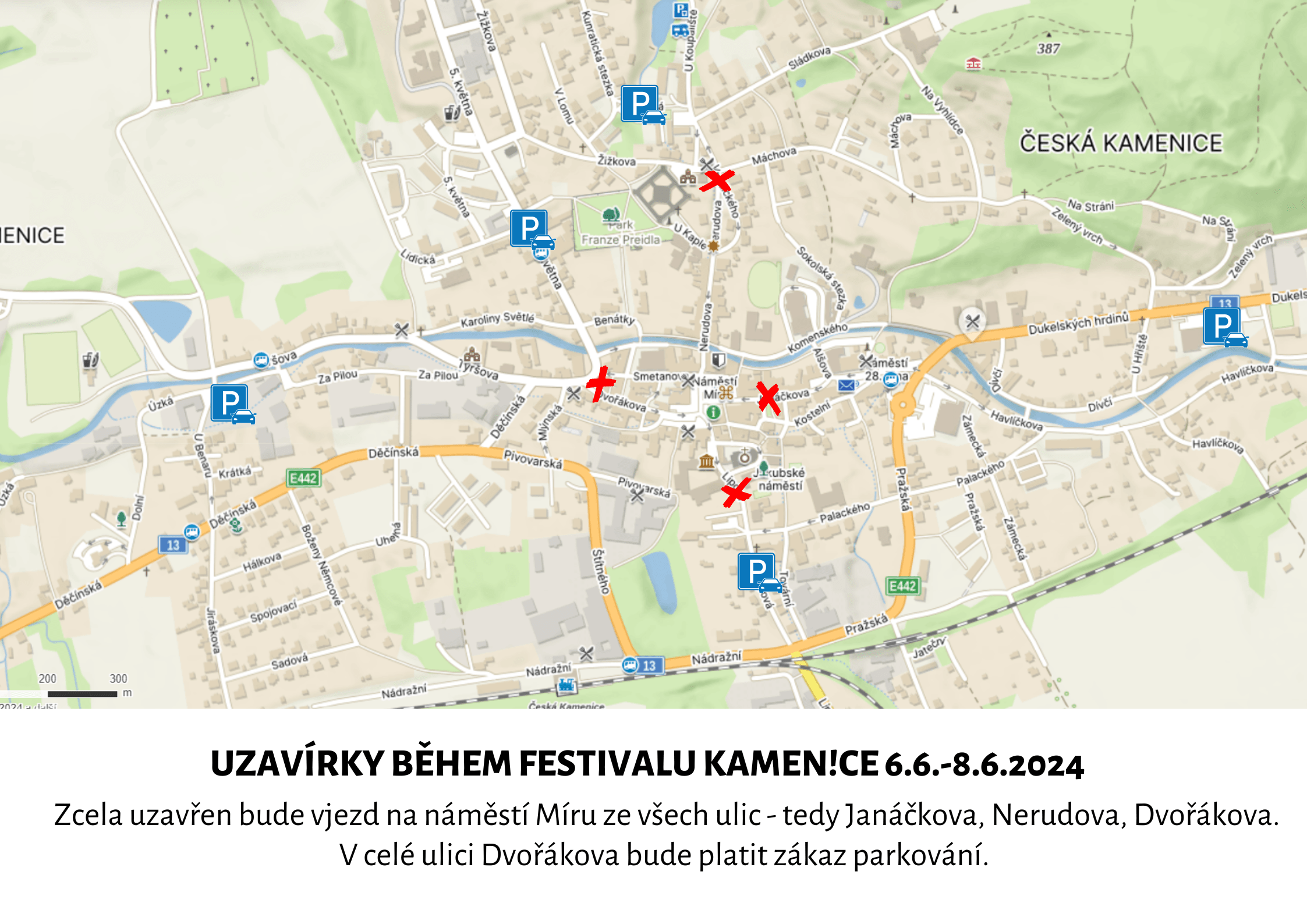 Parkování v rámci festivalu KAMEN!CE 2024 (2)