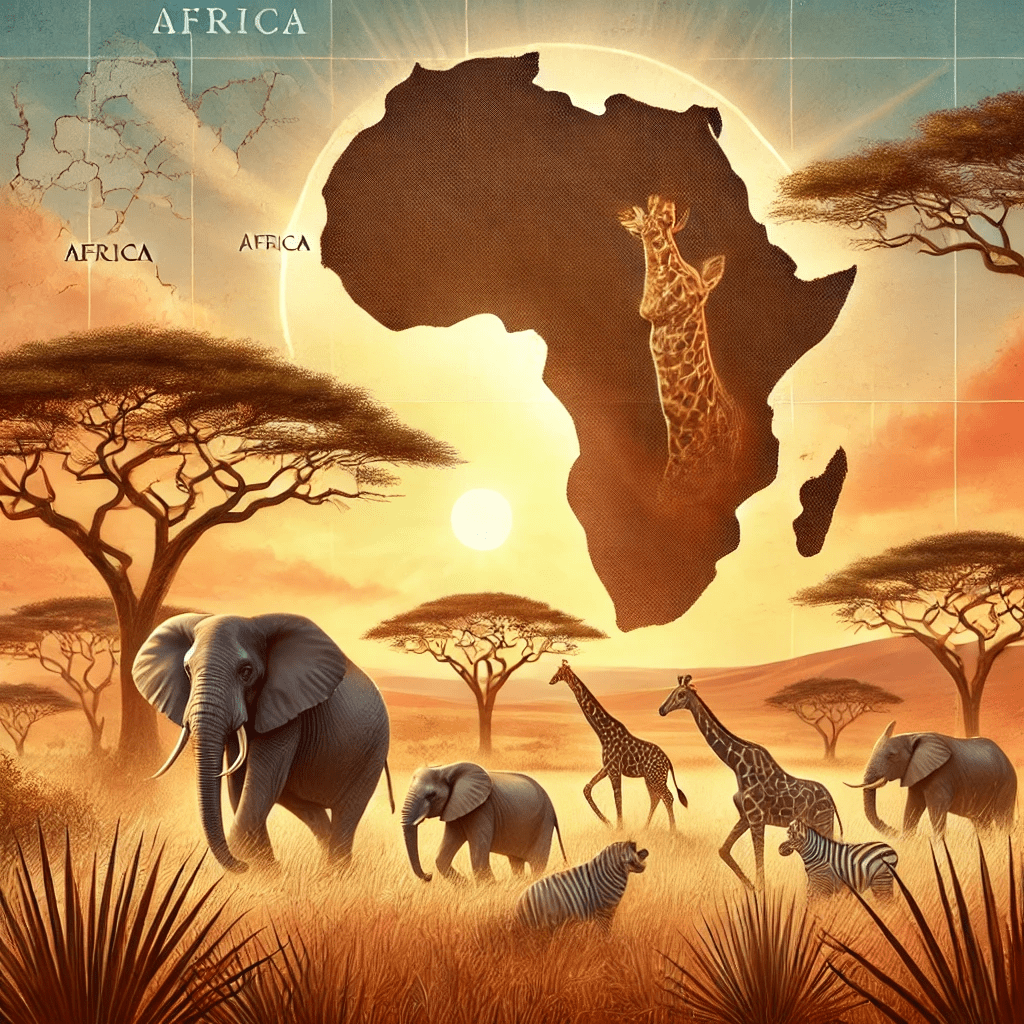 An educational illustration about Africa