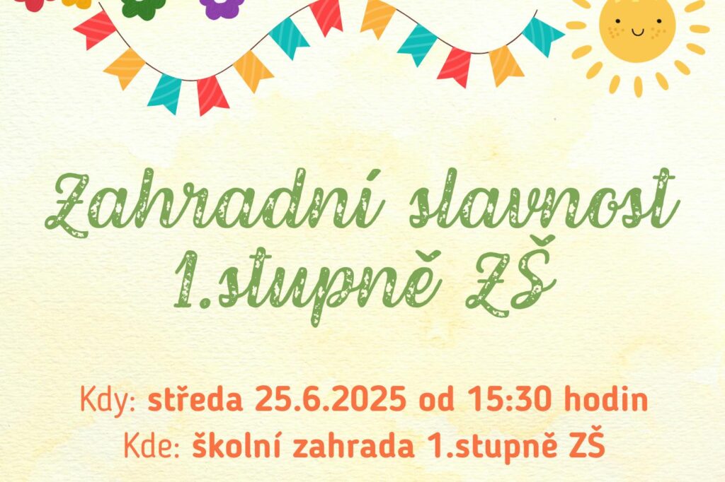 zahradní slavnost ZŠ