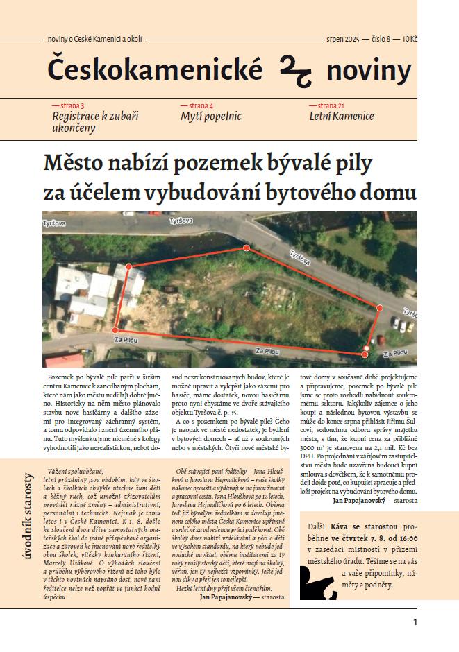Českokamenické noviny 08/2025
