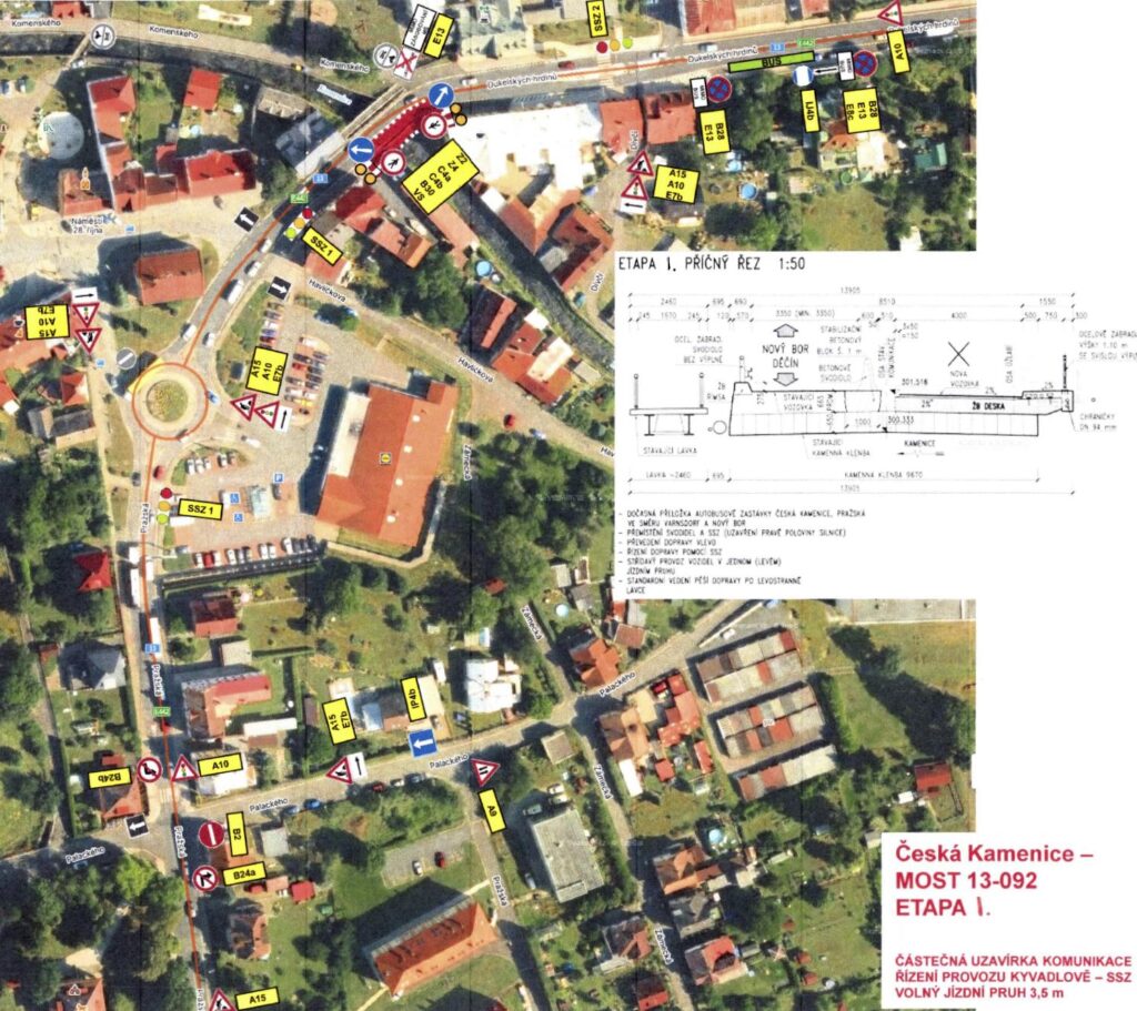 Most u CDM - částečná uzavírka