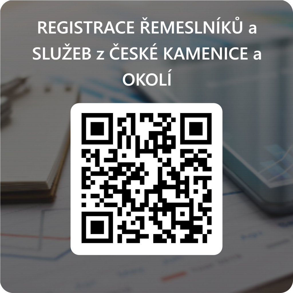 QR kód pro registraci řemeslníků a služeb