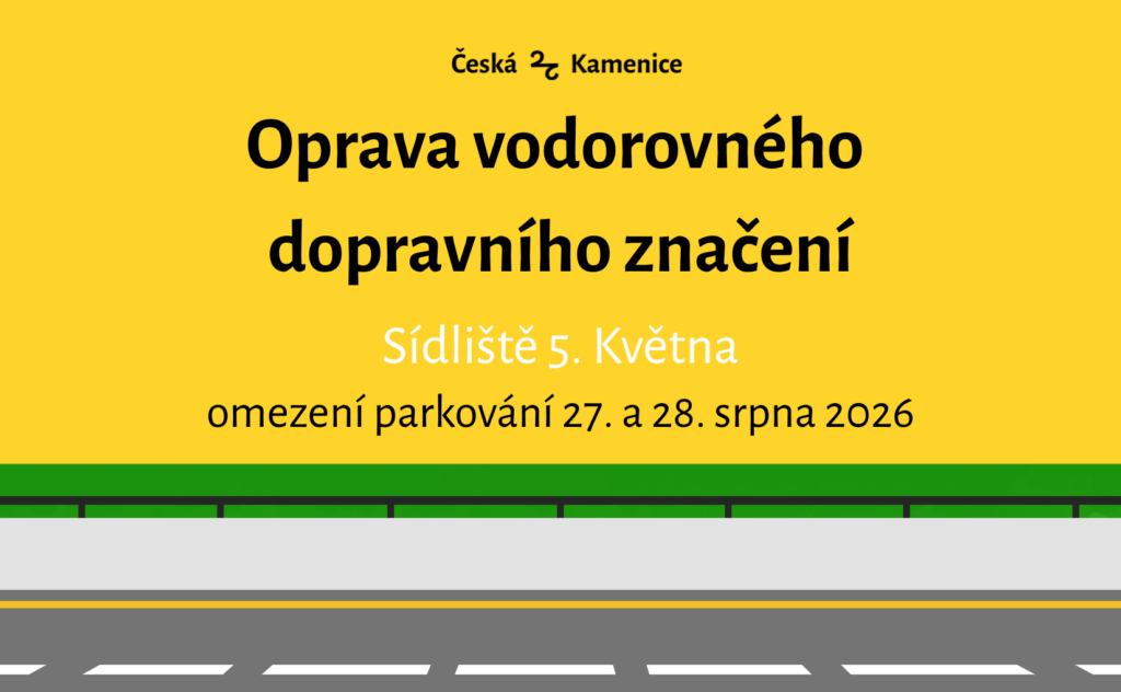 Omezení parkování srpen, sídliště 5. Května